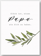 Postkarte Aquarell zum Vatertag