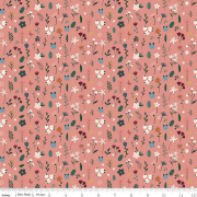 Baumwollstoff mit Blumen mint 