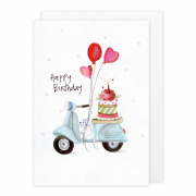 Card Happy Birhtday Vespa Grätz Verlag