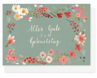 Grätz Verlag Geburtstagskarte Aquarell „Alles Gute zum Geburtstag“ mit Goldfolie hier bestellen