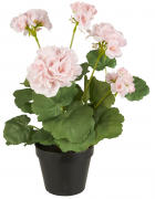 Deko Blumen Geranie rosa im Topf von IB Laursen