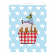 Geschenkkarte Frosch auf Muffin Grätz Verlag