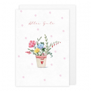 Detailverliebte Karte Alles Gute mit Blumenmotiv und Umschlag aus dem Grätz Verlag jetzt hier bestellen