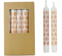 Stabkerze mit Herzen - beige