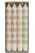 Stabkerzen Set mit Schleifen Motiv 4er Set