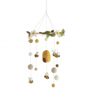 Kindermobile Bienen aus Filz
