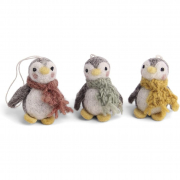 Herzige Pinguin Puppen im 3-er Set aus Filz – Ideal für dein Baby! Entdecke diese niedlichen Filzspielzeuge von Gry & Sif im Herbst-Näh- & Duftstube Onlineshop