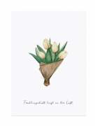 Postkarte Ostern Tulpen von Eulenschnitt