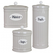 Retro Dosen 3er Set Badezimmer Dose Hugo