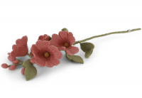 Frühlingshafte Blumen aus Filz kaufen – Zweig mit weißen Glockenblüten
