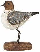 Handgefertigter Vogel aus Holz auf rustikalem Sockel von IB Laursen hier shoppen
