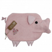 Wärmflaschenbezug Schwein / Pig rosa made by Herbst - Stube